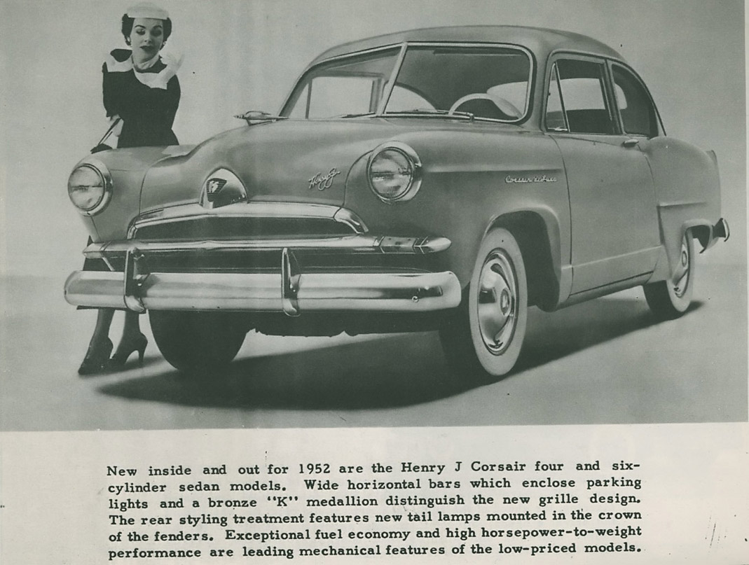 1952 Kaiser Henry-J Press Release Page 1